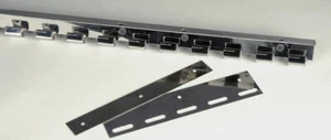 Supporto e Piastre Per Strisce Telo Pvc Trasparente, Profilo Gancera Inox - Foto 1 di 16