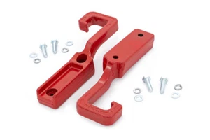 Rough Country Forged Tow Hooks for for 15-22 Jeep Grand Cherokee | Red - RS133 - Picture 1 of 7