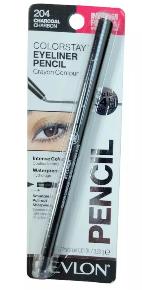 Revlon, ColorStay Eyeliner Pencil , 204 Charcoal New Sealed - Image 1 of 1
