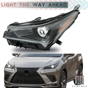 Headlight For Lexus NX300/NX300h 2018-2021 LED Black no AFS Driver Left Side - Picture 1 of 16