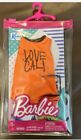 Mattel Barbie Doll Fashion Pack Ken Orange Love Cali Top, Shorts With Sunglasses