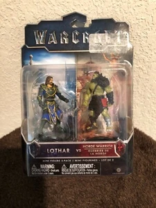 Confezione mini figure Warcraft Lothar VS Horde Warrior nuovo 2016 - Foto 1 di 5