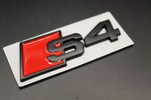 AUDI S4 Negro Mate Bota Trasera Tronco Letras Emblema - Imagen 1 de 4