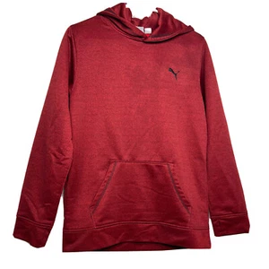 Puma Boys Size XL 18-20 Rust Brown Long Sleeve Hooded Sweatshirt  - Picture 1 of 10