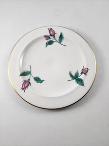 Easterling Bavarian China Radiance Bread Butter Plate Pink Rose Bud - Picture 1 of 10