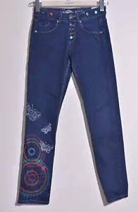 Desigual Women's Blue Boyfriend Fit Jeans Size 26 - Picture 1 of 5