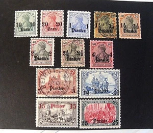 GERMANY, KOLONIEN ,1905 Turkei" F Germania SVR con Filigrana" 12V.CPL SET MH/US  - Imagen 1 de 1