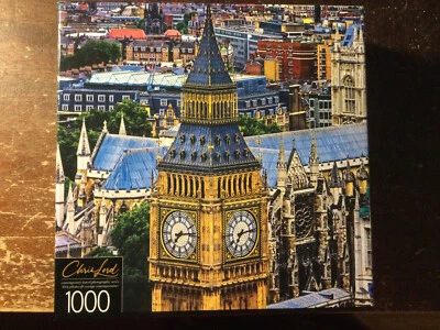 Big Ben And Westminster Abbey 1000 Piece Puzzle - NEW / SEALED - Image 1 of 4