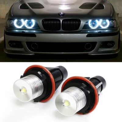 7000K LED Angel Eye Marker Light Bulbs For BMW E39 E60 E63 E64 E53 5 6 7 X3 X5 - Image 1 of 4