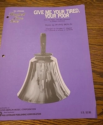 Give Me Your Tired, Your Poor Ephemera Sheet Music By Irving Berlin - Image 1 of 4