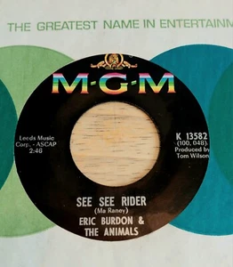 Eric Burdon & The Animals - See See Rider/She'll Return It 45. *1966 MGM# K13582 - Bild 1 von 2
