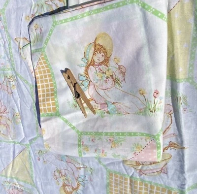 Lençóis ajustados planos duplos para meninas com capota 4 peças + 2 fronhas multicoloridas muito bom estado - Imagem 1 de 4