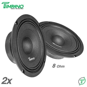 2x Timpano Shallow Mount 8" PRO Audio Speakers TPT-MB8-8 SLIM 8 Ohm 1400 Watts - Picture 1 of 7