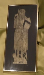 English Medieval Knight  EDINBURGH SCOTLAND PICTURE  ART BY AC 1982 - Picture 1 of 8