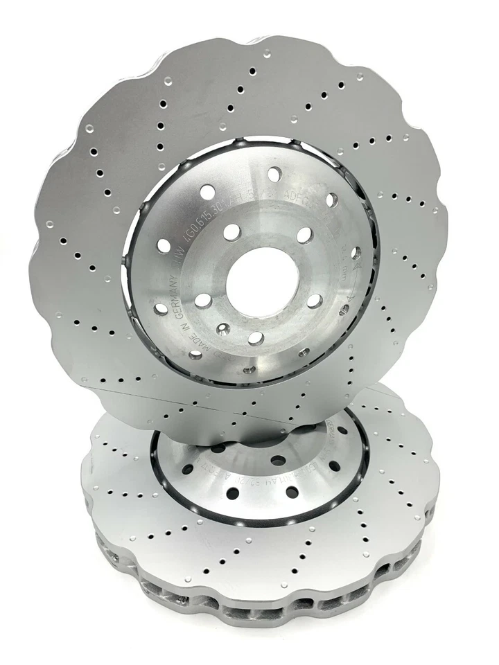 New Genuine Audi RS6 13-18 RS7 14-18 390mm Front Brake Discs 4G0615301AH x2 - Imagem 1 de 1