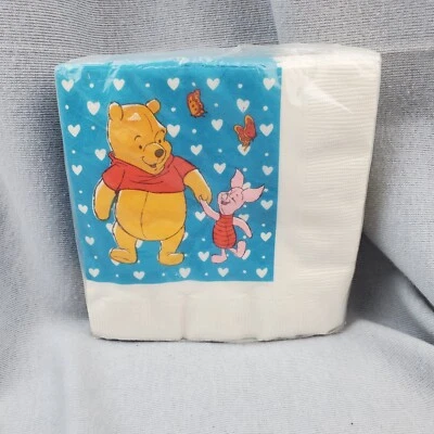 Guardanapos de papel vintage Party Express Disney Winnie The Pooh leitão novo na embalagem novo  - Imagem 1 de 4