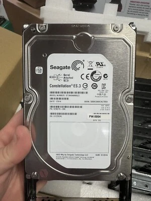 0-Hours Seagate ST3000NM0023 3TB 7.2K RPM 6Gb/s 3.5" SAS SERVER HDD Hard Drive - Image 1 of 4