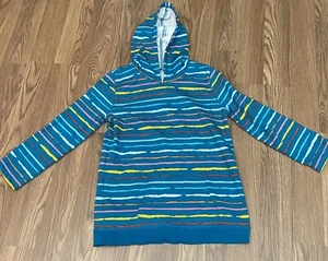 Lands’ Ends Active Wear Hoodie Boys Girls Size XXL 18H-20H Colorful Striped - Picture 1 of 7