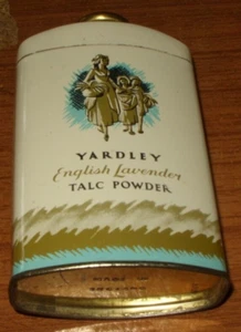 Vintage Collectable Tin Yardley English Lavender Talc Powder- With Clip Top Full - Picture 1 of 2