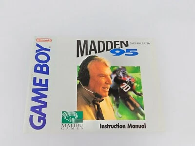 Nintendo Gameboy Madden 95 — только руководство - Изображение 1 из 2