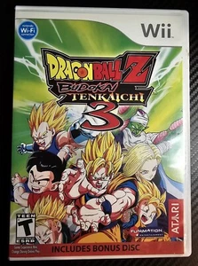 Dragon Ball Z: Budokai Tenkaichi 3 with Bonus Disc (Nintendo Wii, 2007) Rare - Picture 1 of 5