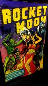 Plart / Rocket to the Moon Comics Cover in 3-D / Original 3-D art by Angry Bob - Picture 1 of 1