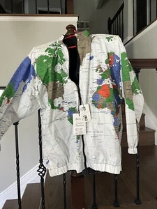 Vintage MARGUERITE RUBEL Wearin The World Wind Breaker Jacket Womens NWTs - Picture 1 of 7
