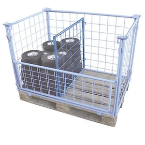 Palettenaufsatz Trenngitter - 750 x 1000 mm - Lichtblau - VARIOFIT - Bild 1 von 1