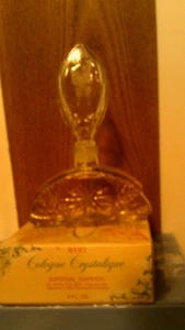 RHTF VTG 1972  Avon COLOGNE CRYSTALIQUE IMPERIAL GARDEN (ART DECO)-NIB-FREE SHIP - Picture 1 of 3