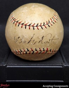 Babe Ruth Autograph Single Signed National League Baseball AUTO PSA & JSA LOA