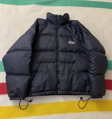 Chaqueta acolchada vintage de los 90 Polo Ralph Lauren Jeans con bandera grande XL Foto 1 de 4