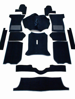 Triumph Spitfire 1970-1980 Complete Replacement Black Carpet Set - Image 1 of 2