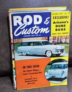 VTG Oct 1954 Rod & Custom Magazine Arizona's Dune Bugs Station wagons - Picture 1 of 1