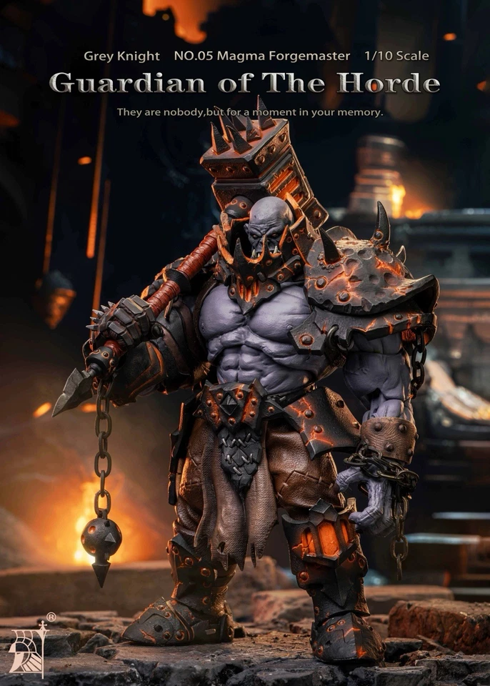 Caballero Gris Magma Forgemaster Guardián de la Horda NO. Figura de acción 05 1/10 Foto 1 de 4