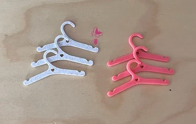 10 Mini grucce, plastica, accessori per mini vestiti, bomboniere, baby shower - Immagine 1 di 3