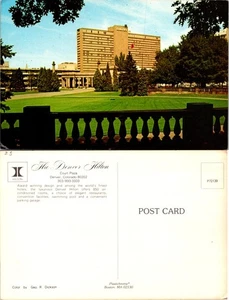 Downtown Denver Hilton Postcard, Court Plaza, Colorado - Picture 1 of 1
