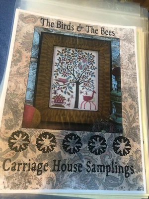 2x Carriage House Samplings Charts - The Birds & The Bees & Dainty Housewren - - Image 1 of 4