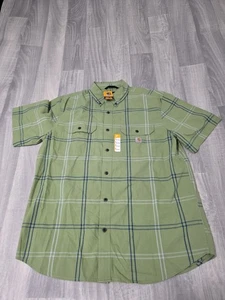 Neu mit Etikett Carhartt lockere Passform mittelschweres kurzärmliges kariertes Hemd Herren L - E7 - Bild 1 von 7