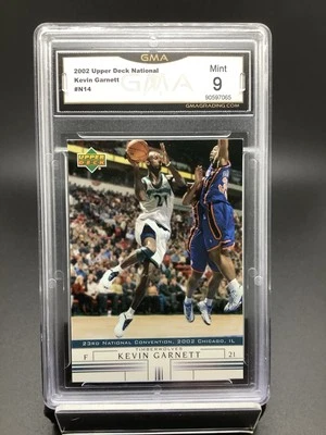 2002 Upper Deck Kevin Garnett #N-14 National Convention GRADED GMA 9 MINT!!! - Image 1 of 2