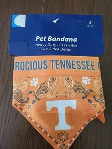 Tennessee Vols Hunde Bandana orange 2-seitig wendbar klein neu - Bild 1 von 4