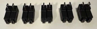 5 Pair Right Left 90 Degree Angle Micro USB Male to Micro USB Female Adapter - Image 1 of 2