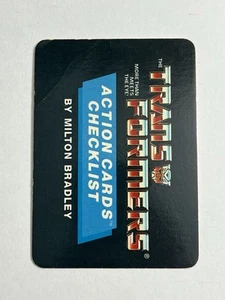 Lista de verificación de tarjetas de acción Hasbro serie 1 Transformers Card 1985 - Imagen 1 de 2