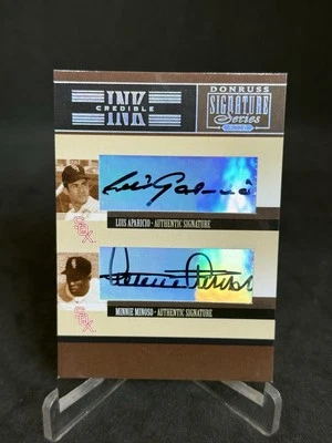 Donruss Signature Series 2005 Luis Aparicio Minnie Minoso doble automático Foto 1 de 2