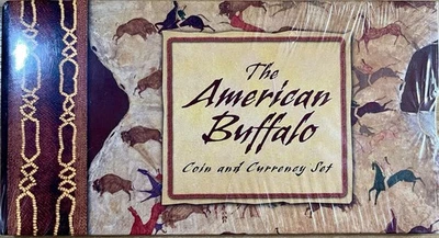 2001 American Buffalo Coin & Currency Set Silver $1 + 1899 $5 Reprint! Sealed! - Image 1 of 2