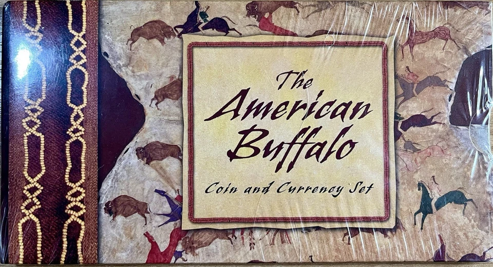 2001 American Buffalo Coin & Currency Set Silver $1 + 1899 $5 Reprint! Sealed! - Image 1 of 2