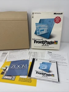 Vintage Microsoft Office Front Page 2000 in Original Retail Big Box COMPLETE VTG - Picture 1 of 7