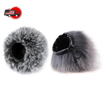 Cubierta de parabrisas de micrófono Dead Cat peludo a prueba de viento manguito para zoom H1 Foto 1 de 4