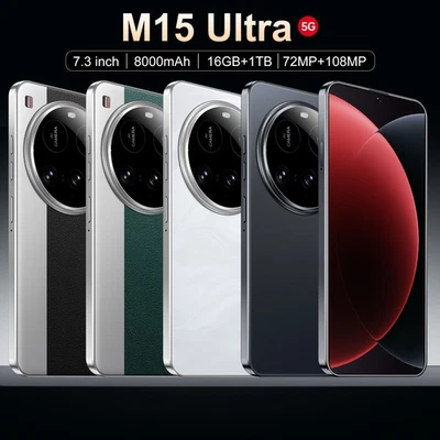 New 16+1TB large memory smartphone M15 Ultra original - Image 1 of 4