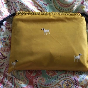 Joules Women Packaway Rain Poncho - Gold Dogs - One Size BNWT - Picture 1 of 5