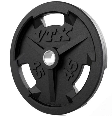 TROY BARBELL & FITNESS TROY VTX 45 LB RUBBER OLYMPIC PLATE SEE FULL DESCRIPTION: FACTORY REBATE*